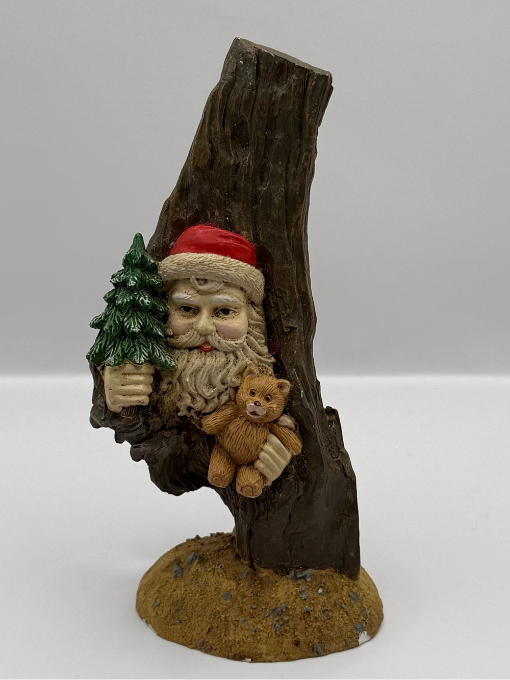 Whimsical Christmas Decoration Santa Tree with Cat